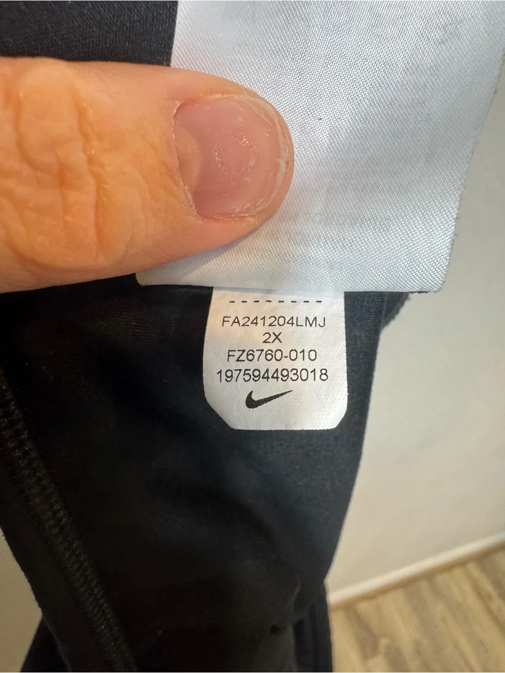 Nike Plus Size High-Rise Women's Bike Athletic Shorts with Side Pockets Black 2X
